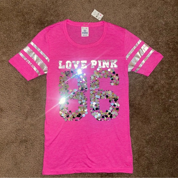 Pink Victoria's Secret Love Pink shirt - Picture 1 of 3